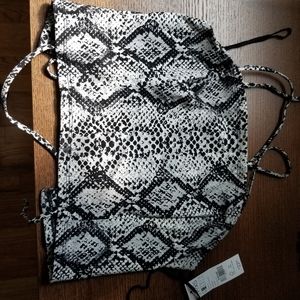 Snake skin crop top